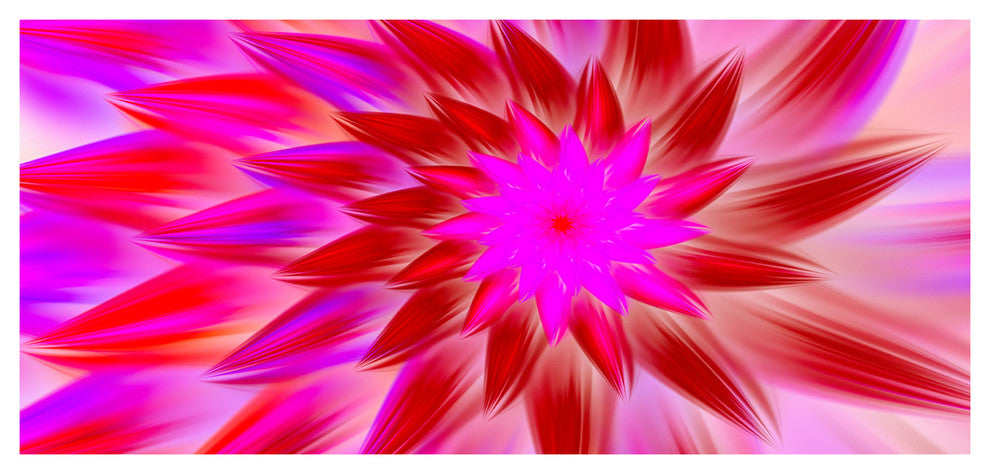 Beautiful Pink Flower Petals, Large Floral Canvas Art Print, 60"x28"