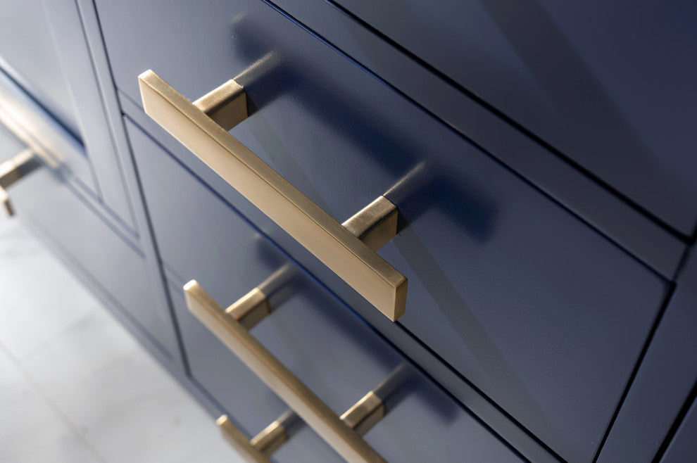 Valentino Modern 60" Blue Double Rectangular Sink Vanity