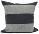 Coal Stripe Cushion Cover, 13" X 18"