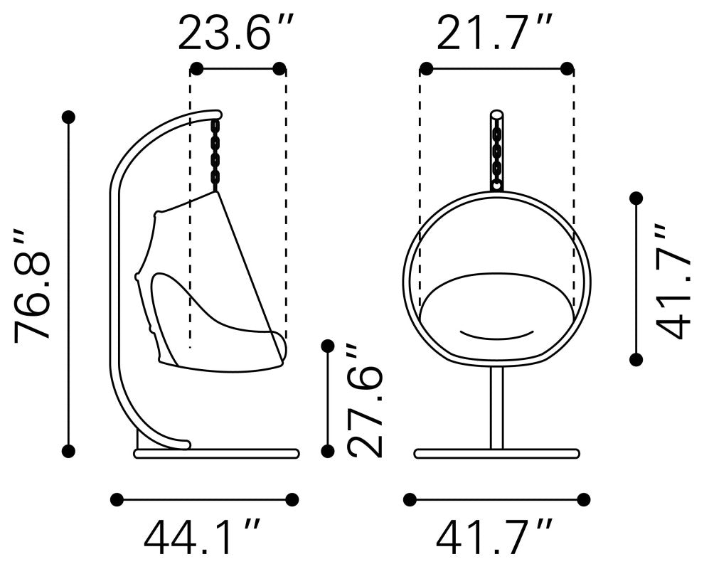 Las Palmas Hanging Chair Natural