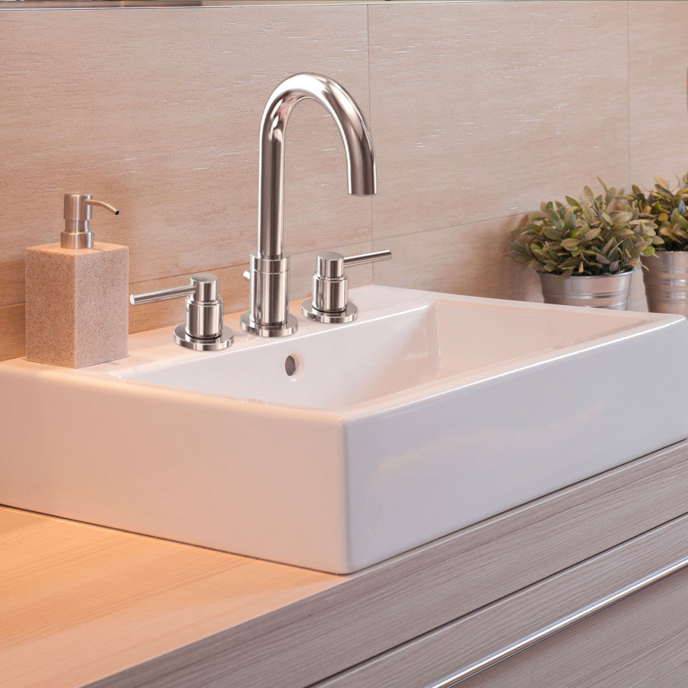 Motegi Two Handle Widespread Bathroom Faucet, Polished Chrome