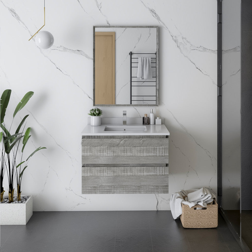Fresca Formosa Wall Hung Modern Bathroom Cabinet