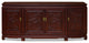 Dark Cherry Elmwood Dragon Carving Oriental Sideboard
