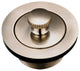 Bath Waste and Overflow-Lift and Lock Strainer, PVD Brushed Nickel