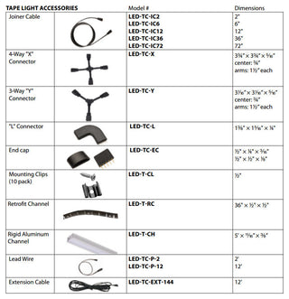 6" Joiner Cable for InvisiLED 24V Tape Light