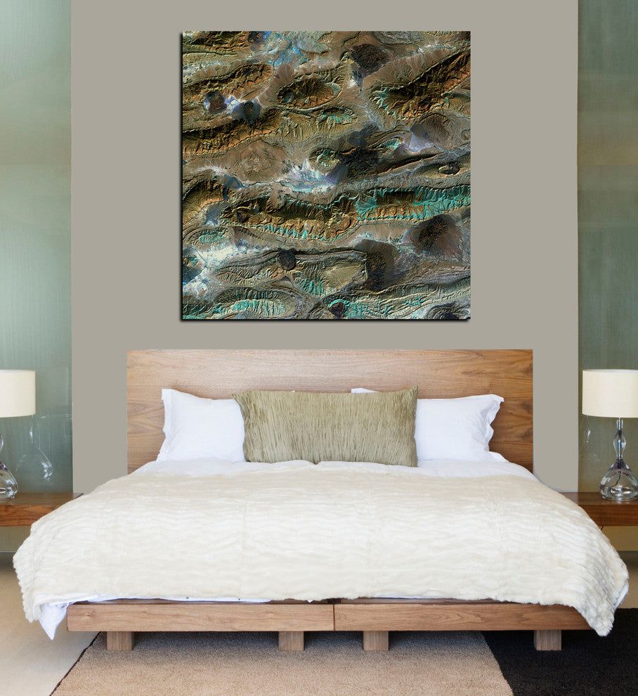 Epic Graffiti "Earth As Art: Salt Glaciers" Giclee Canvas Wall Art, 26"x26"