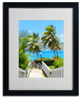 'Virgin Islands 3' Matted Framed Canvas Art by CATeyes