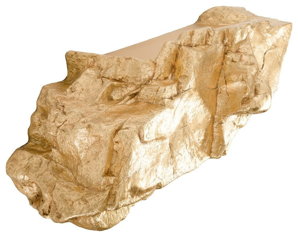 Boulder Shelf, Gold Leaf, Medium