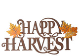 23.75"L Metal "HAPPY HARVEST" Wall Decor