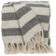 Black and Beige Diamond Weave Soft Cotton Handloom Throw