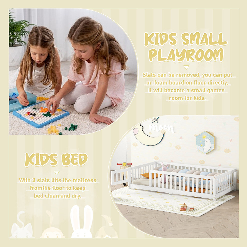 Gewnee Twin Size Bed Floor Bed