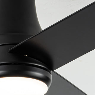48-inch Modern 3CCT LED Black Ceiling Fan with Remote