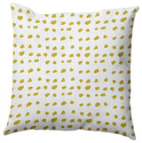 Dot Of Spots Decorative Throw Pillow, Mustard, 18"x18"