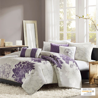 Madison Park Lola Comforter Set in Purple