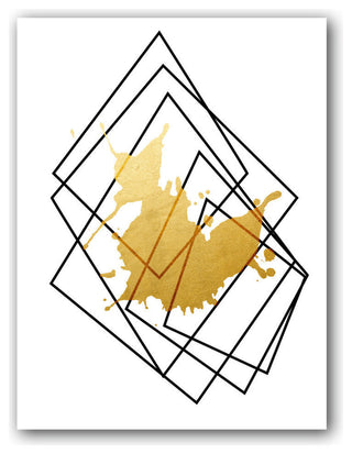 Wall Decor 'Gilt Mod I-B' in ArtPlexi, 20"x16"