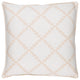 Surya Parsons PR-001 22"x22" Pillow Kit, White/Beige