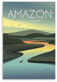 48" x 32" Vibrant South American Amazon Canvas Wall Art