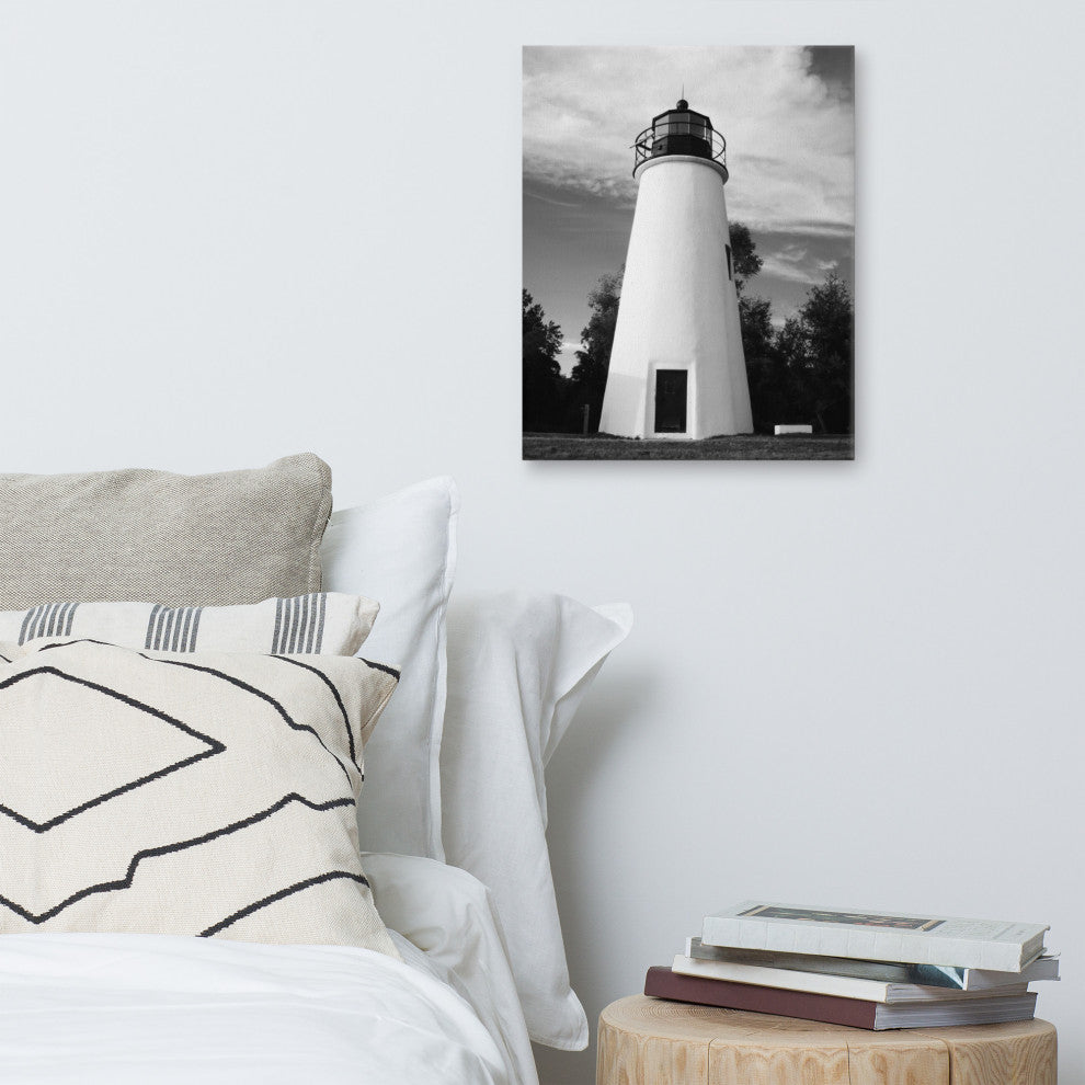 Touch the Sky Coastal Landscape Photo Canvas Wall Art Print, 16" X 20"
