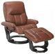 35" x 31" x 40.5" Llama Cover- Leather and Vinyl match Recliner Chair, Ottoman
