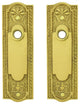 Door Back Plate Brass Escutcheon Cover with Doorknob 7 1/4" L Tarnish Resistant
