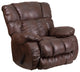 Contemporary Breathable Comfort Padre Espresso Fabric Rocker Recliner