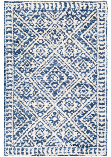 Surya Padma PAM-2304 3'6"x5'6" Rug, Denim/Beige