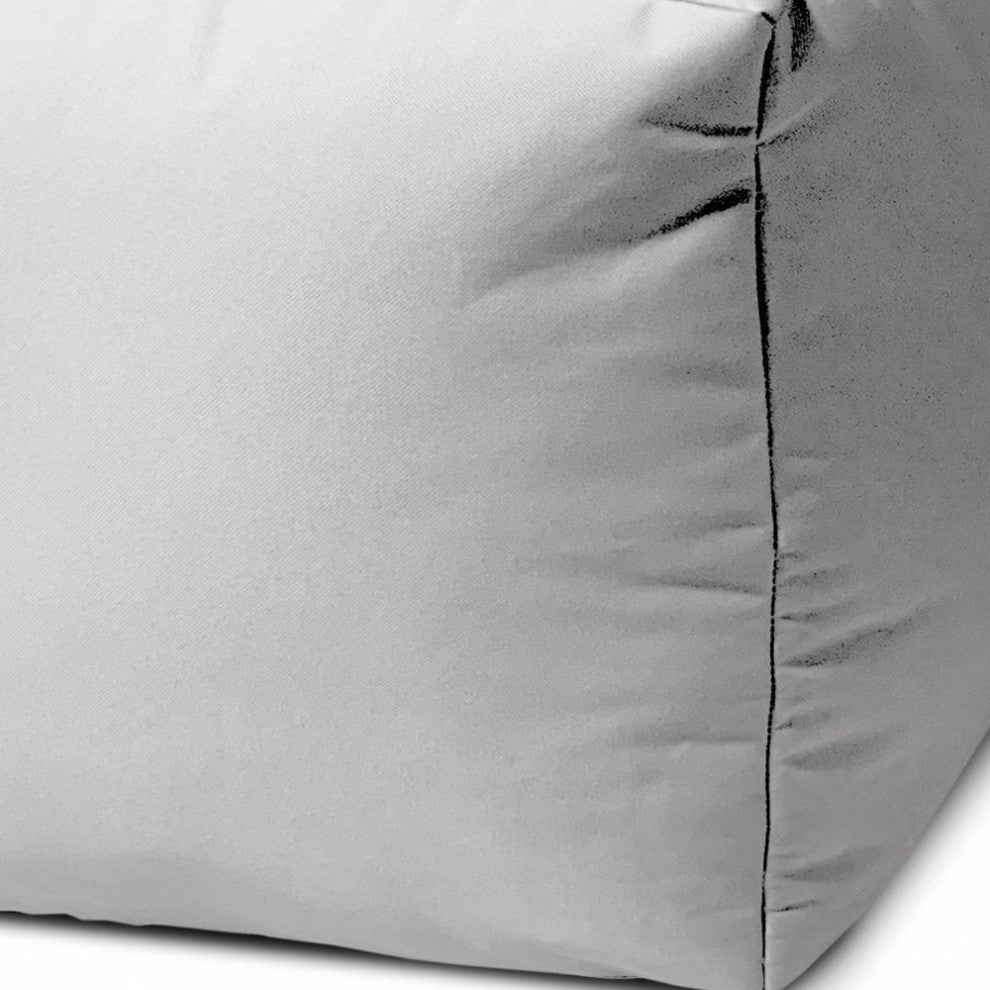 17  Cool Crisp White Solid Color Indoor Outdoor Pouf Ottoman