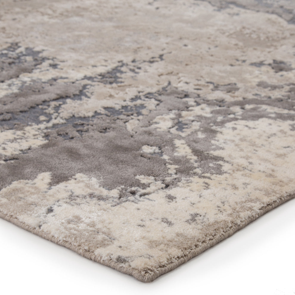 Jaipur Living Aegean Abstract Gray/ Beige Area Rug 12'X15'