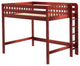 Becks Queen Size Loft Bed, Chestnut