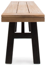 GDF Studio Arlington Brushed Gray Acacia Wood Dining Set