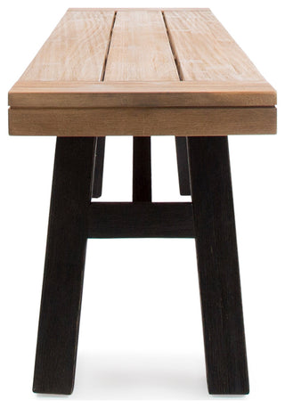 GDF Studio Arlington Brushed Gray Acacia Wood Dining Set