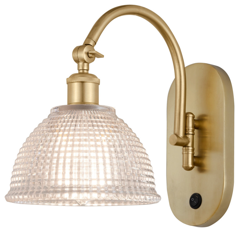 Innovations 518-1W-SG-G422 Arietta 1 Light 8" Sconce, Satin Gold