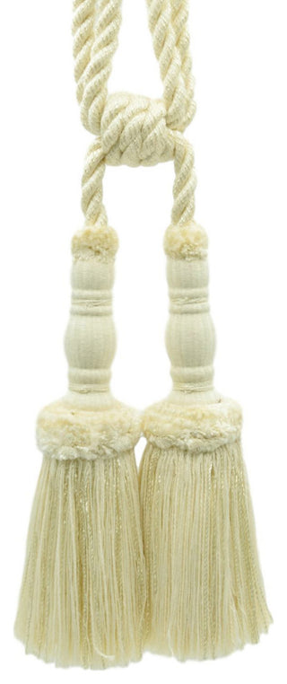 Ecru / Tassel Tieback / 8" Tassel, 29" Spread / Style TBC8-2 Color: A2