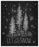 "Chalkboard Holiday Trees I" Digital Paper Print by Mary Urban, 24"x30"
