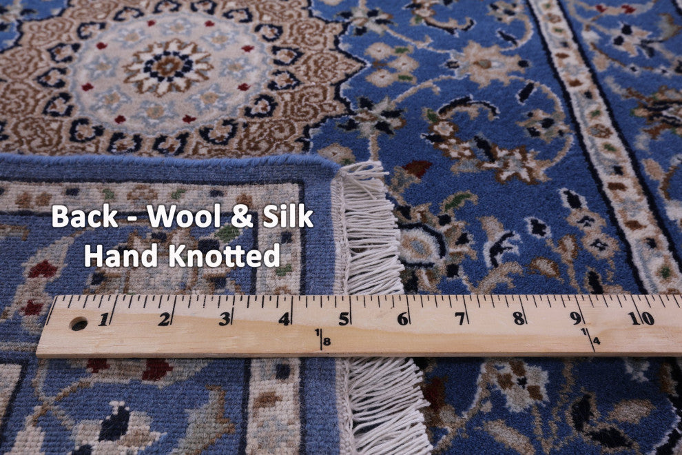 2' 7" X 29' 9" Runner Persian Nain Handmade Wool & Silk Rug - Q14885