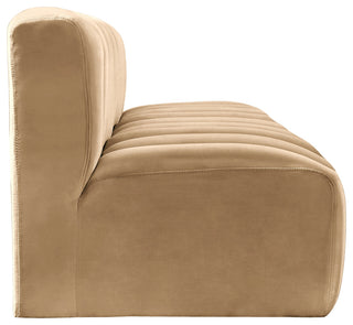 Arc Velvet Upholstered 3-Pc. Modular Sofa, Camel
