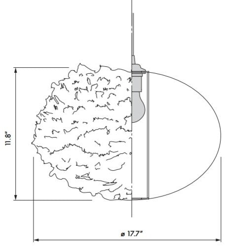 Eos Medium Tripod Floor Lamp, Black/Light Brown