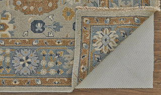 Aleska Traditional Oriental, Blue/Brown/Gray, 2'6"x10' Runner