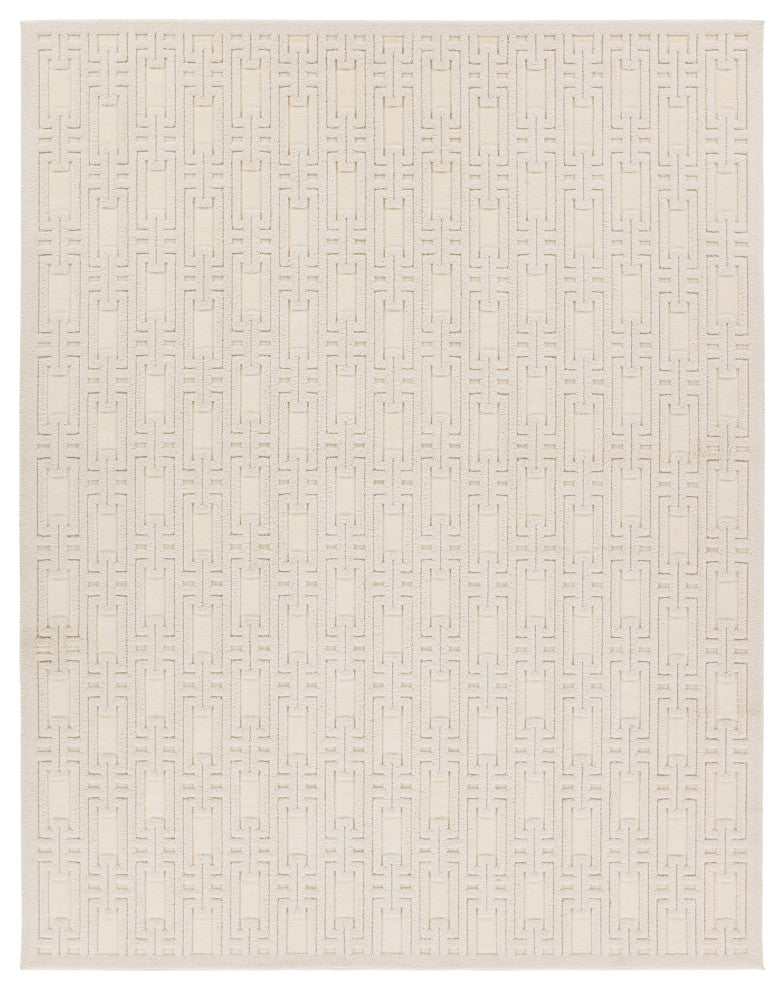 Jaipur Living Torean Geometric Cream Area Rug 6'7"X9'6"