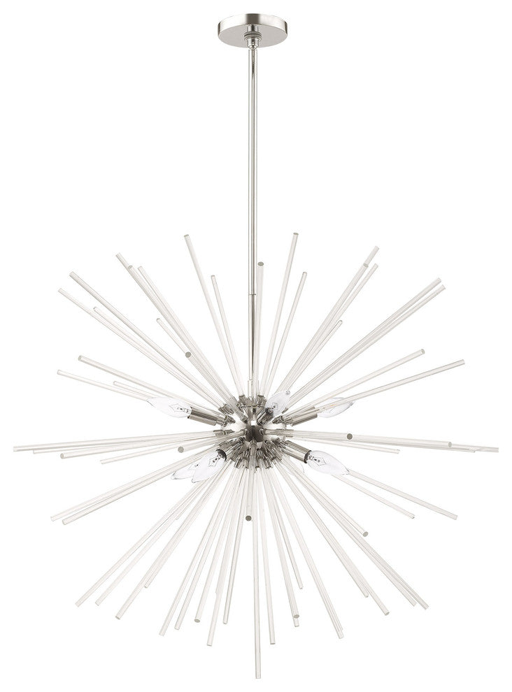 Livex Lighting Polished Chrome 8-Light Pendant Chandelier