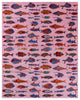 8' 1" X 10' 2" Gabbeh Fish Design Hand-Knotted Wool Rug - Q15520