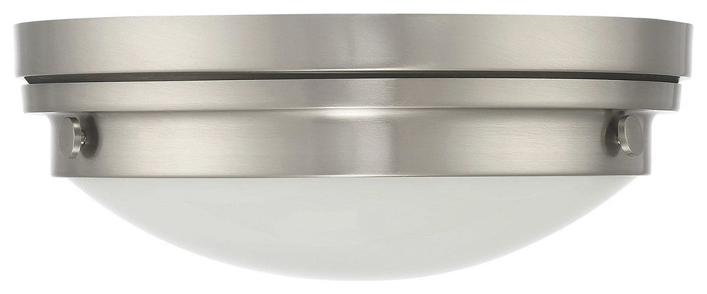Flush Mount, Satin Nickel, 13.25"