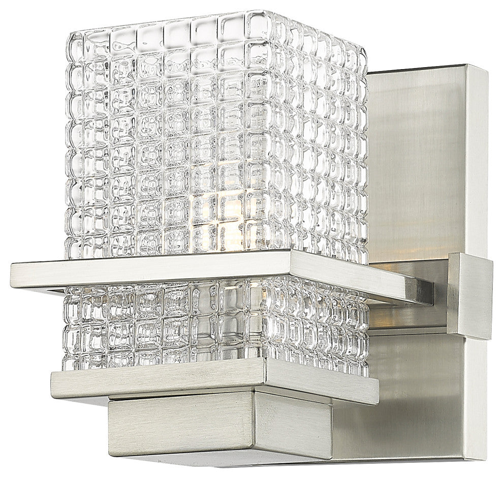 Innovations 310-1W-SN-CL-LED 1-Light Bath Vanity Light, Satin Nickel
