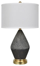 Tange Black Stone Table Lamp, 28"