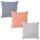 Ox Bay Handwoven Orange/White Diamond Organic Cotton Pillow Cover, 20"x20"