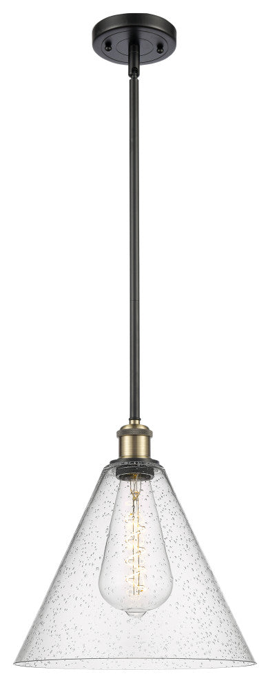 Innovations 516-1S-BAB-GBC-124-LED 1-Light Mini Pendant, Black Antique Brass