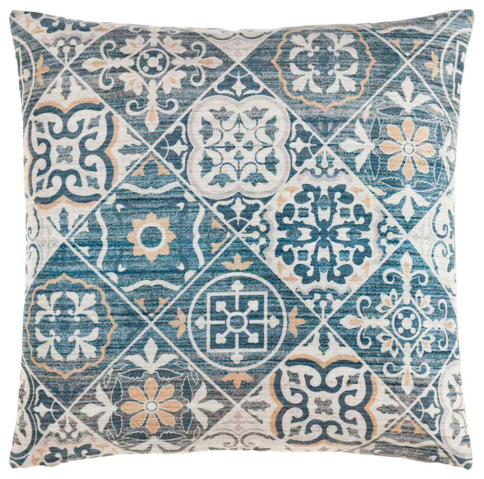 Surya Valla Vaa-002 Beige Pillow Shell With Polyester Insert 18"H X 18"W