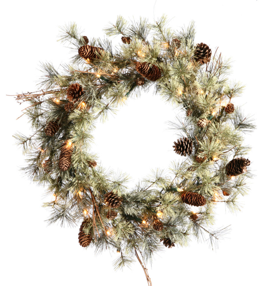 30" Dakota Wreath Dural Led 50Wmwht 112T