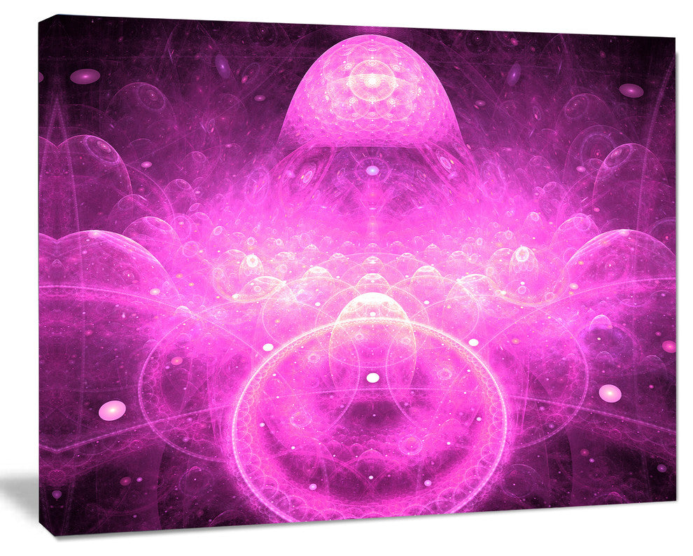 Bright Purple Infinite World, Large Floral Canvas Art Print, 60x40
