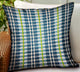 Plutus Garden Tassel Blue Stripes Luxury Outdoor/Indoor Throw Pillow, 20"x20"